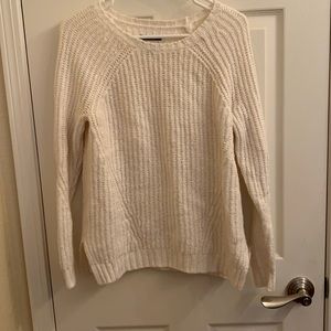 american eagle small white sweater